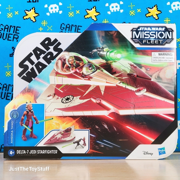 Star Wars Mission Fleet The Clone Wars Delta-7 Jedi Starfighter Collectible New - Picture 1 of 9